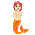 🧜🏻 merperson: light skin tone display on Google